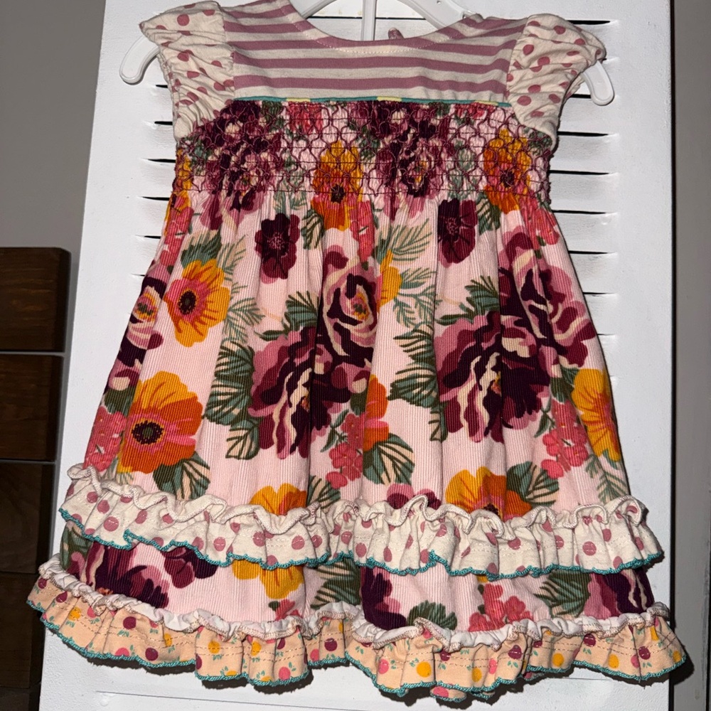 Matilda Jane Floral Smocked Ruffle Dress